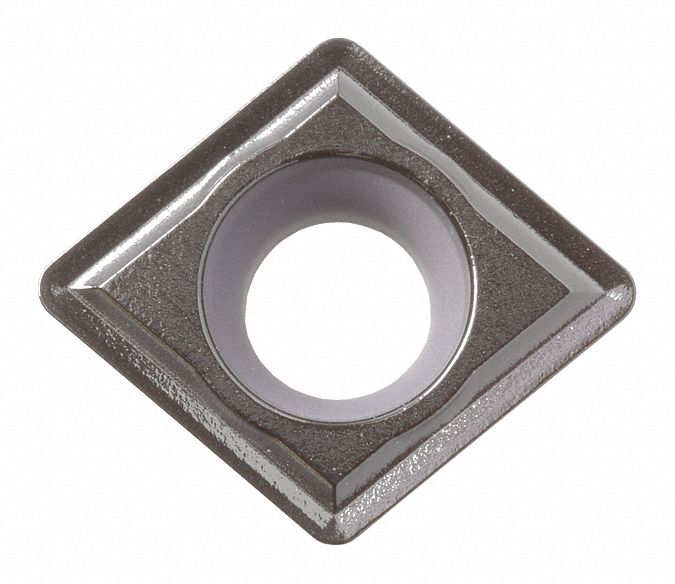 Diamond Turning Insert: CCMT Insert, Neutral, 5/32 in Thick, 1/32 in Corner Radius, CA510