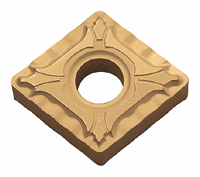 Diamond Turning Insert: CNMG Insert, Neutral, 3/16 in Thick, 1/32 in Corner Radius, CA515