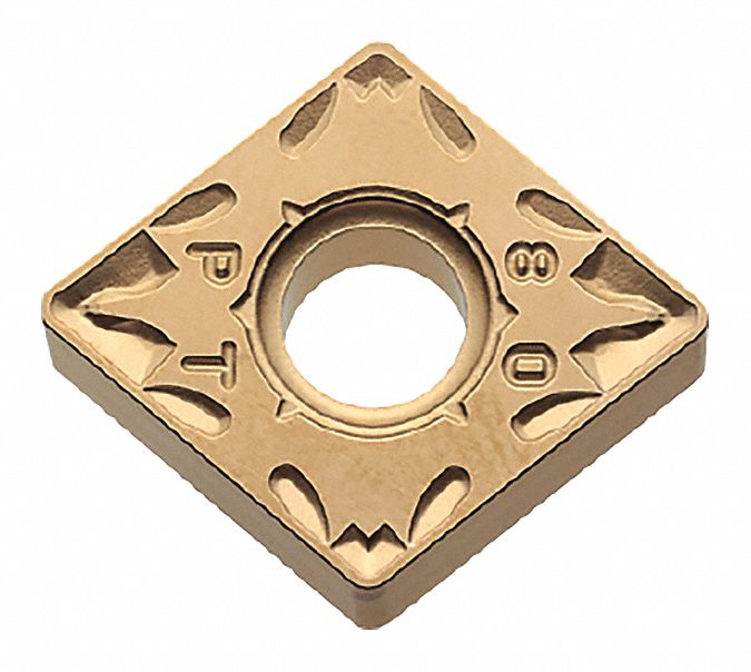 Diamond Turning Insert: CNMG Insert, Neutral, 1/4 in Thick, 1/16 in Corner Radius, CA525