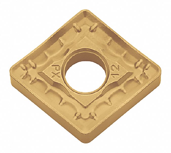 Diamond Turning Insert: CNMM Insert, Neutral, 1/4 in Thick, 1/16 in Corner Radius, CA515