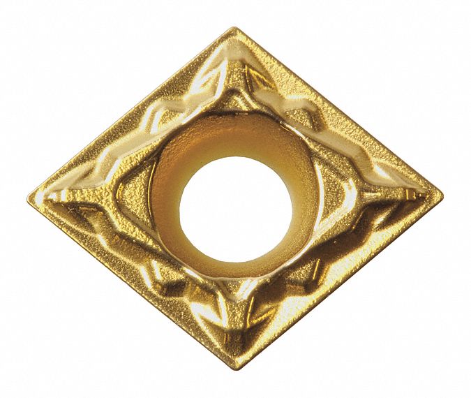 Diamond Turning Insert: CPMT Insert, Neutral, 1/8 in Thick, 0.0080 in Corner Radius, CA515