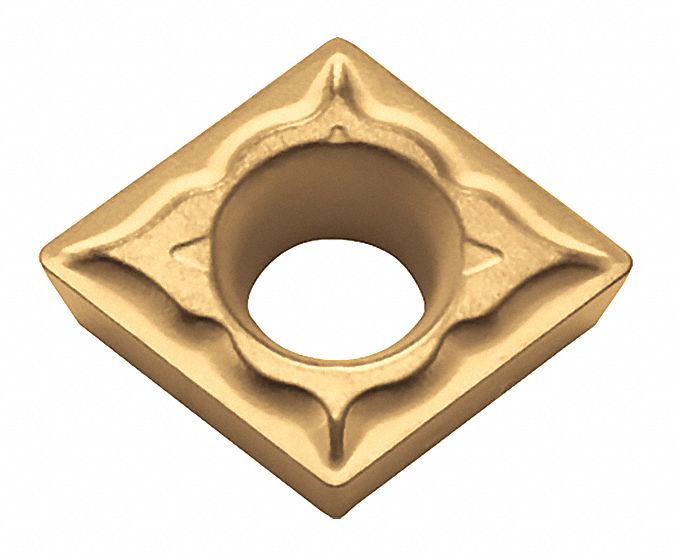 Diamond Turning Insert: CPMT Insert, Neutral, 1/8 in Thick, 1/32 in Corner Radius, CA515