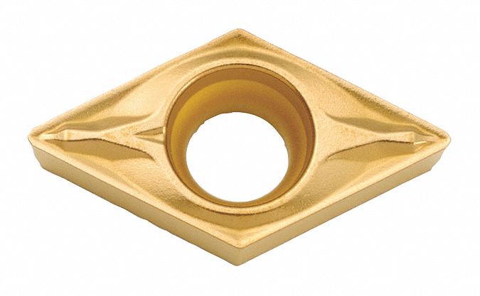 Diamond Turning Insert: DCMX Insert, Neutral, 3/32 in Thick, 1/64 in Corner Radius, CA515