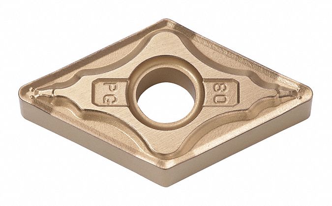 Diamond Turning Insert: DNMG Insert, Neutral, 1/4 in Thick, 3/64 in Corner Radius, CA515
