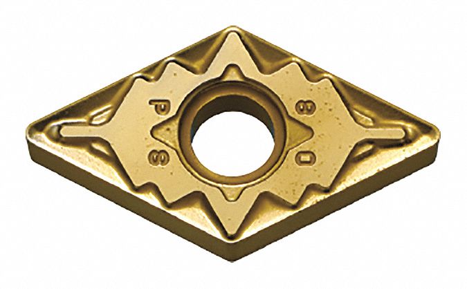 Diamond Turning Insert: DNMG Insert, Neutral, 1/4 in Thick, 3/64 in Corner Radius, CA525