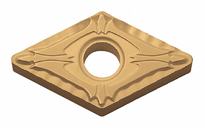 Diamond Turning Insert: DNMG Insert, Neutral, 3/16 in Thick, 1/32 in Corner Radius, CA515