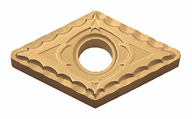 Diamond Turning Insert: DNMG Insert, Neutral, 3/16 in Thick, 1/32 in Corner Radius, CA515