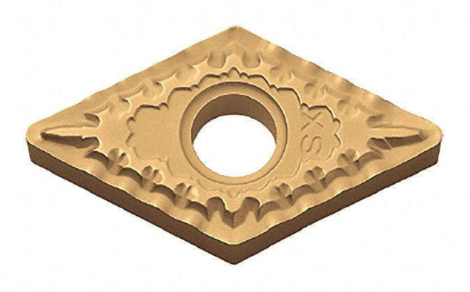 Diamond Turning Insert: DNMG Insert, Neutral, 3/16 in Thick, 1/32 in Corner Radius, CA525