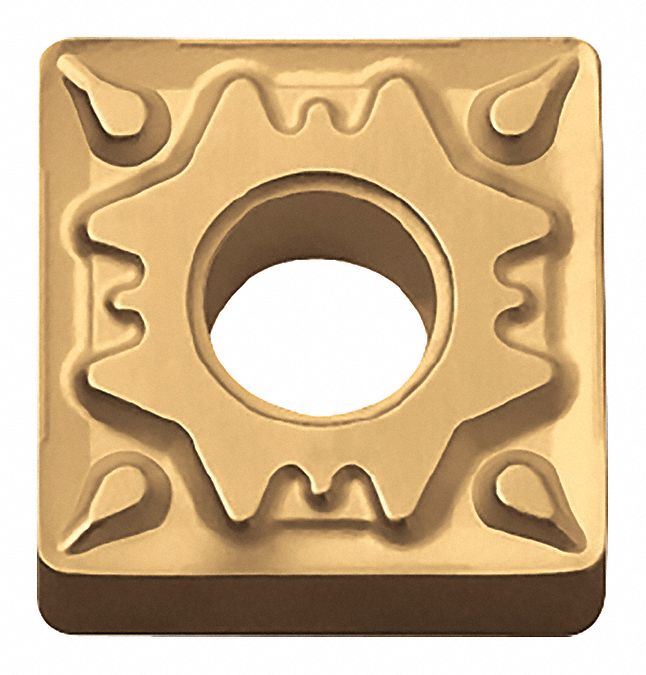 Square Turning Insert: 1/2 in Inscribed Circle, Neutral, 1/32 in Corner Radius, SNMG Insert