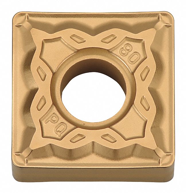 Square Turning Insert: 1/2 in Inscribed Circle, Neutral, 1/32 in Corner Radius, SNMG Insert