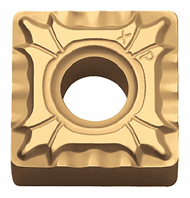Square Turning Insert: 1/2 in Inscribed Circle, Neutral, 1/32 in Corner Radius, SNMG Insert