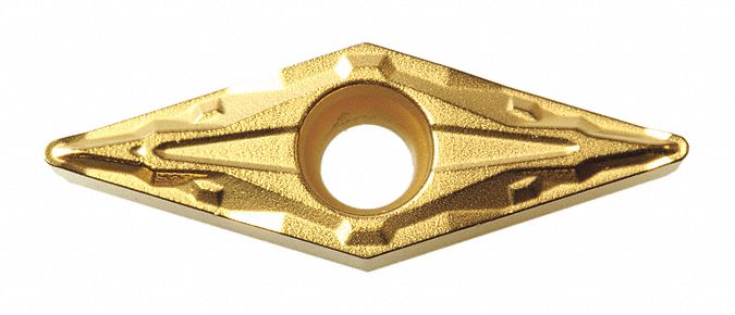 Diamond Turning Insert: VBMT Insert, Neutral, 1/8 in Thick, 0.0080 in Corner Radius, CA510