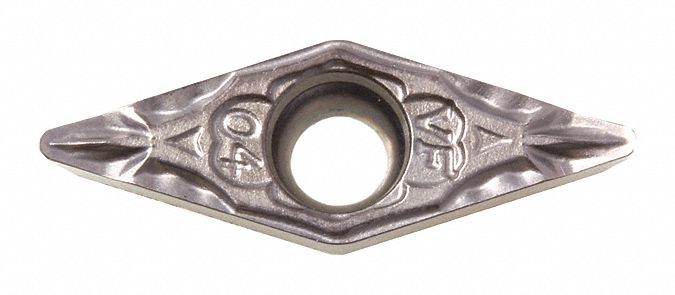 Diamond Turning Insert: VCMT Insert, Neutral, 3/32 in Thick, 0.0080 in Corner Radius, CA515