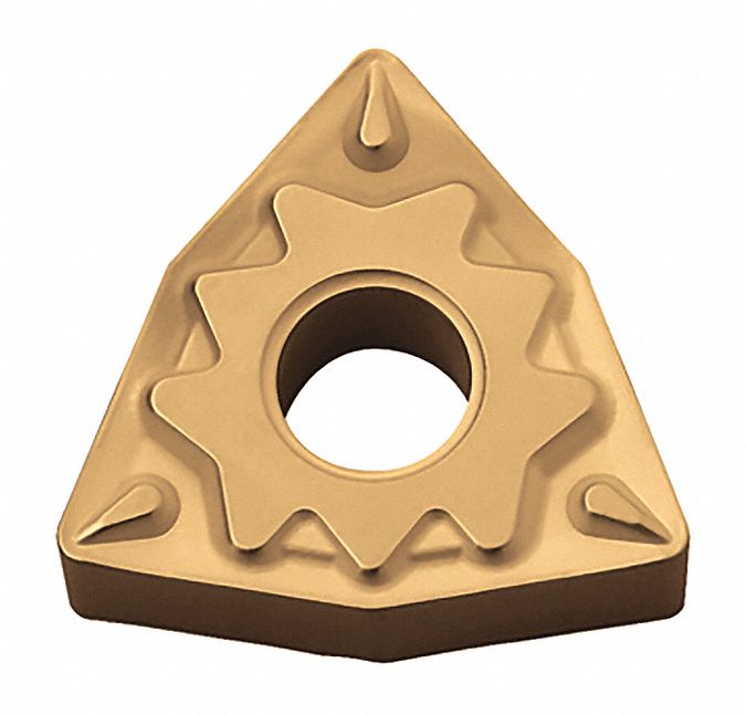 Turning Insert: 3/8 in Inscribed Circle, Neutral, 3/16 in Thick, HQ Chip-Breaker, CA530