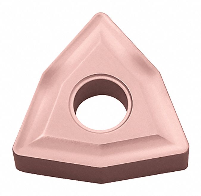 Turning Insert: 1/2 in Inscribed Circle, Neutral, 3/16 in Thick, 0° Clearance Angle, CA310