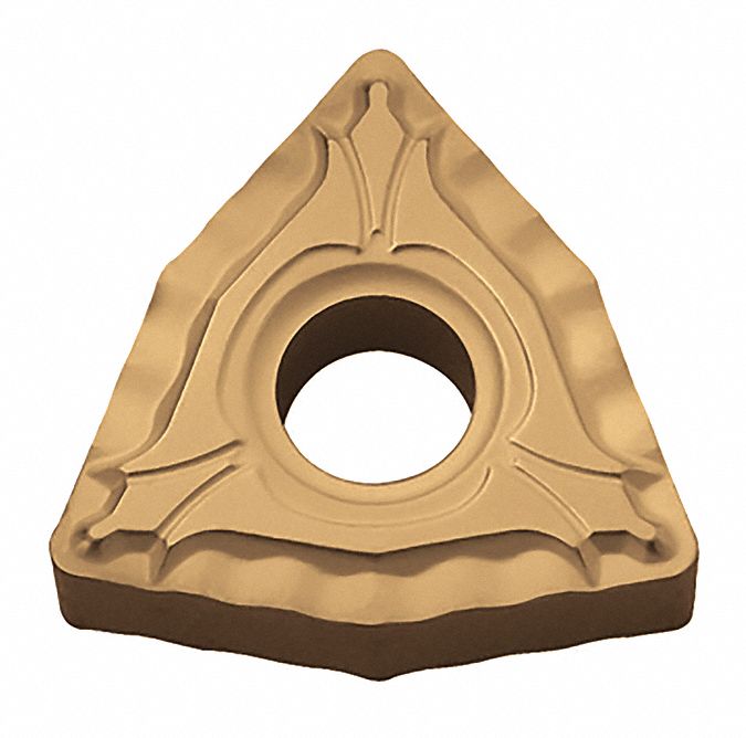 Turning Insert: 1/2 in Inscribed Circle, Neutral, 3/16 in Thick, XP Chip-Breaker, CA510