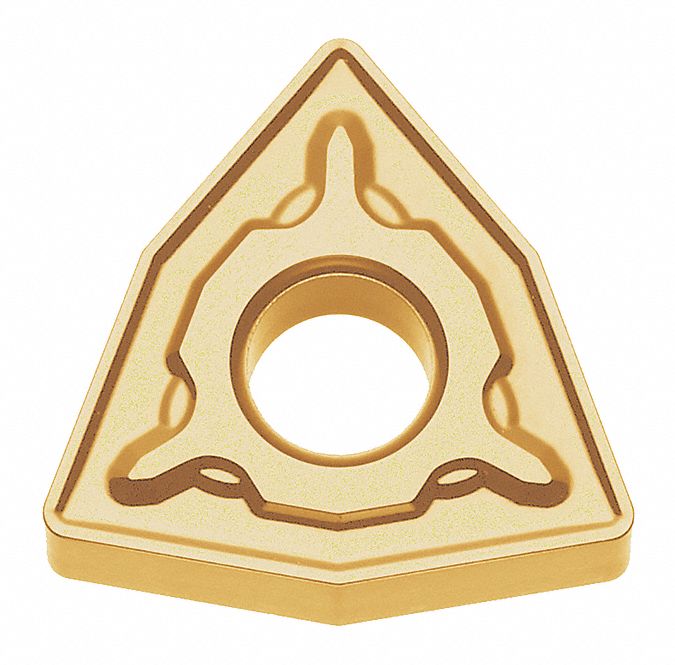 Turning Insert: 1/2 in Inscribed Circle, Neutral, 3/16 in Thick, PH Chip-Breaker, CA510