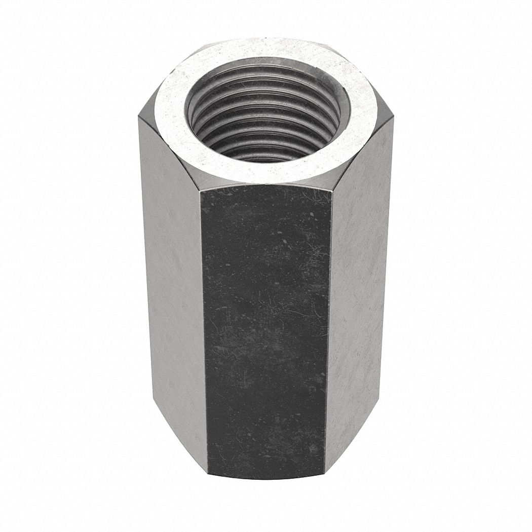 Coupling Nut: NL-19, 316, Stainless Steel, M20x2.50 Thread, 30 mm Hex Wd, 60 mm Lg