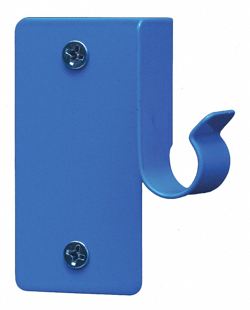 Pipe Hanger: Powder Coated Steel, Side Mount, For 1/2 in Copper Tube, For 3/8 in Pipe