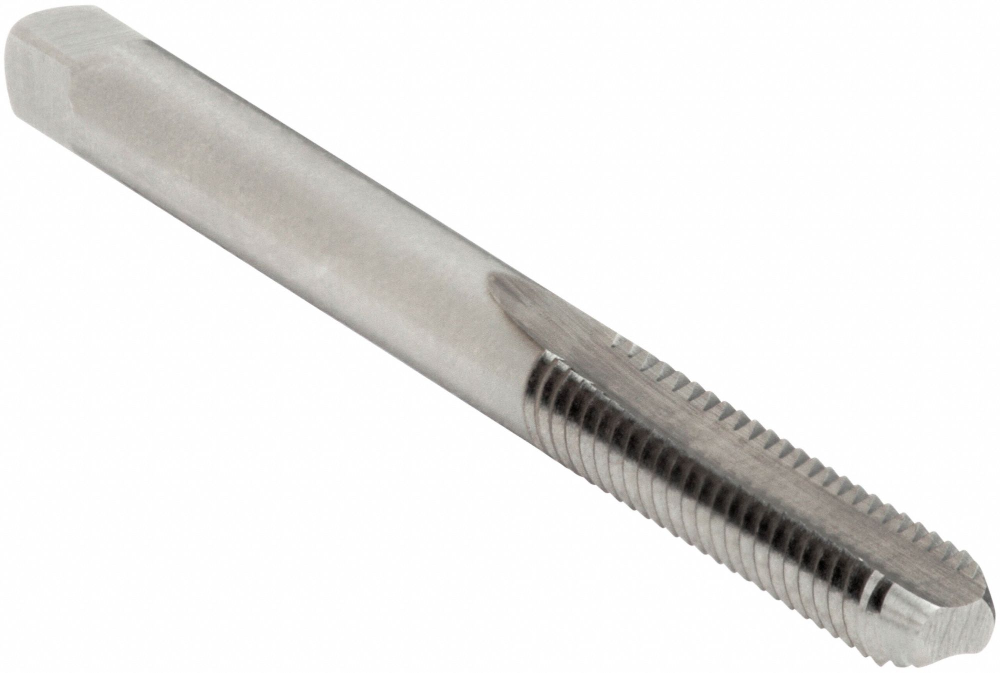 STRAIGHT FLUTE TAP, #10-24 THREAD, ⅞ IN THREAD L, 2⅜ IN LENGTH, BOTTOMING