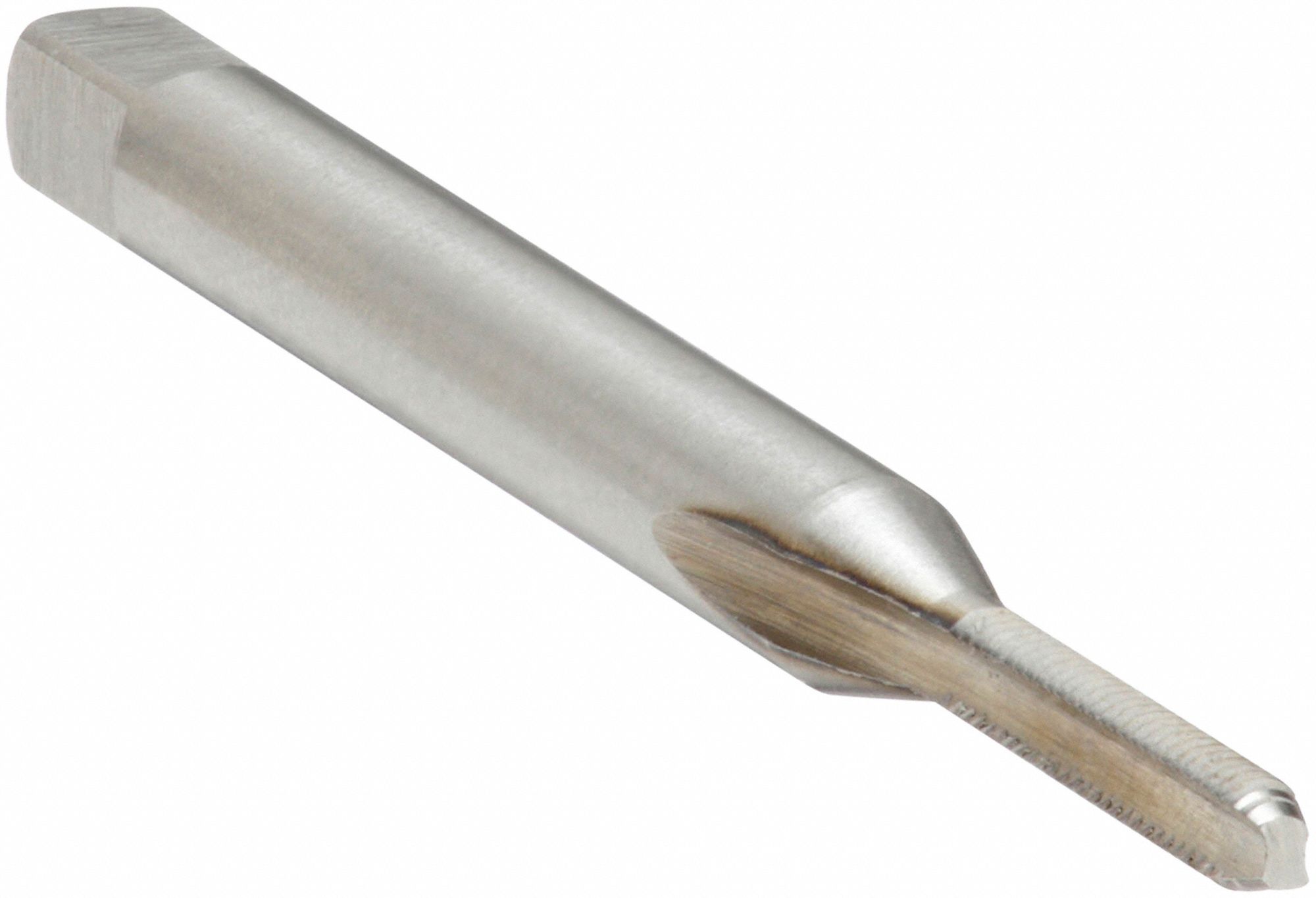 Straight Flute Tap: 1"-64 Thread Size, 3/8 in Thread Lg, 1 11/16 in Overall Lg, Bottoming