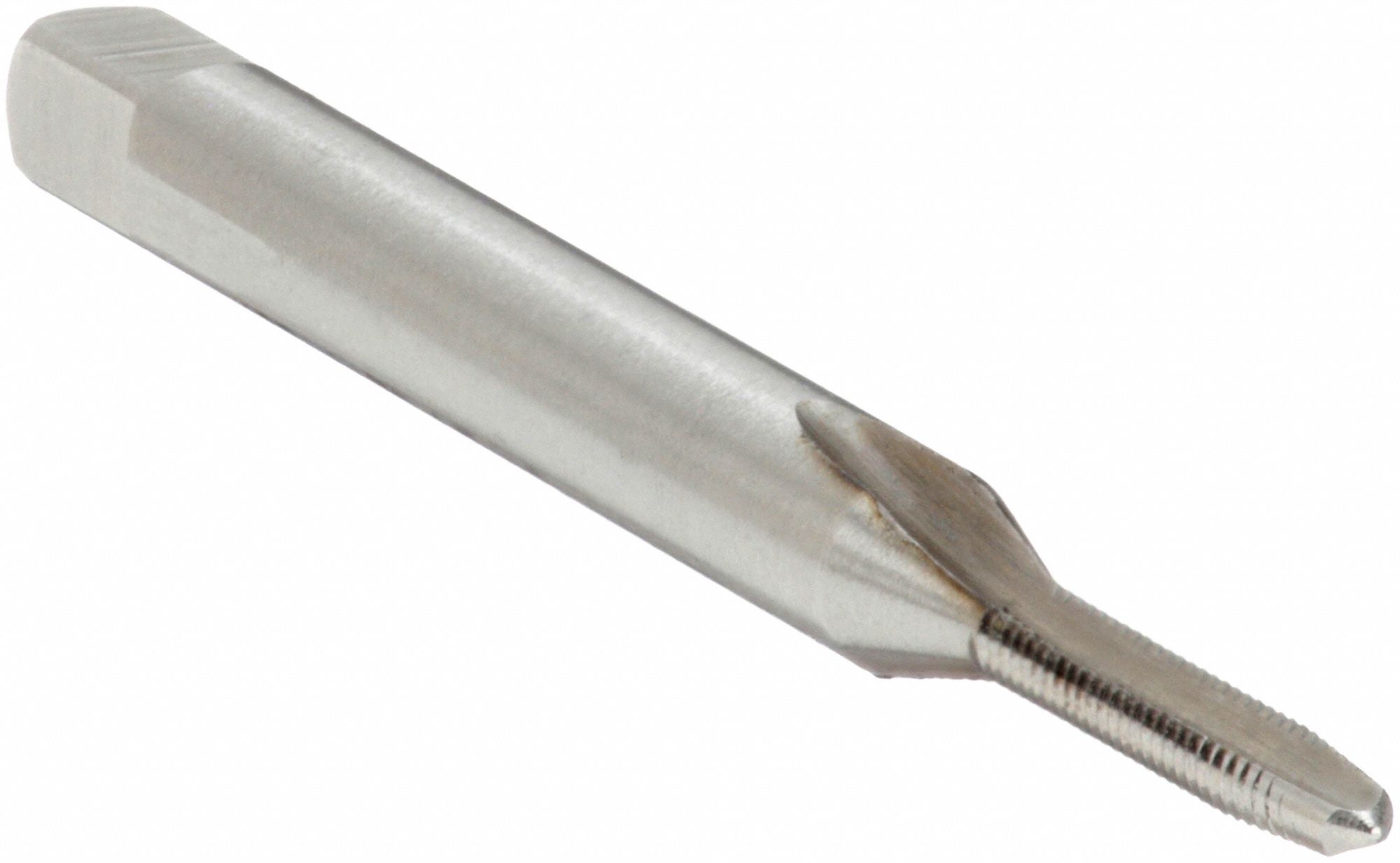Straight Flute Tap: 1"-64 Thread Size, 3/8 in Thread Lg, 1 11/16 in Overall Lg, Taper