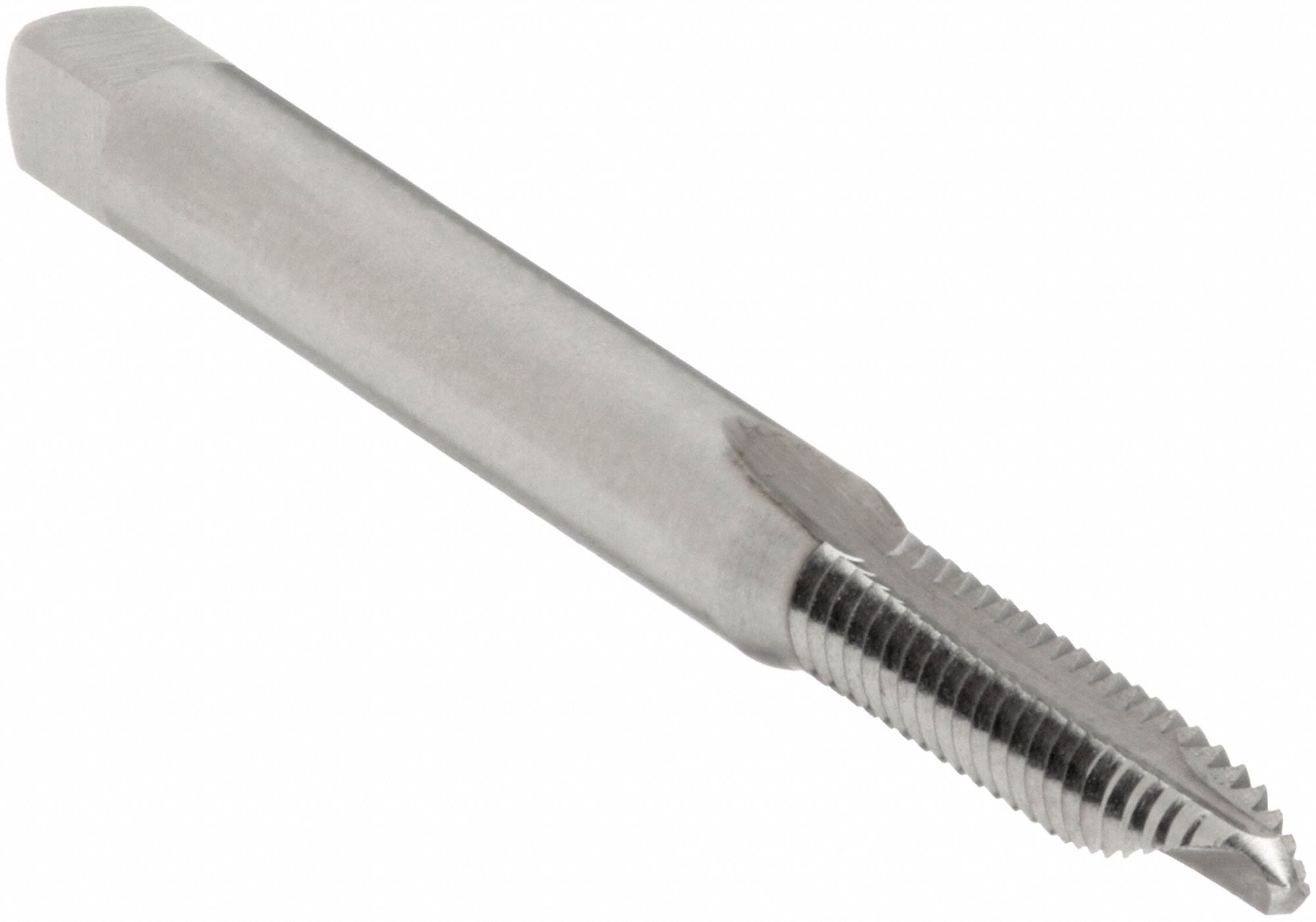 Spiral Point Tap: #4-36 Thread Size, 9/16 in Thread Lg, 1 7/8 in Overall Lg, Plug