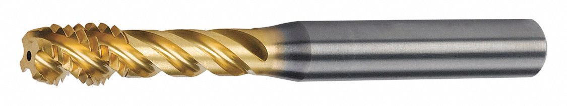Spiral Flute Tap: M12x1.75 Thread Size, 14.00 mm Thread Lg, 100.00 mm Overall Lg, 4 Flutes