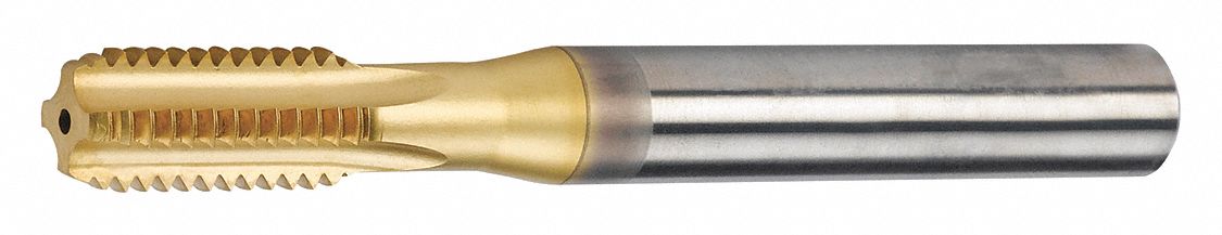 Straight Flute Tap: M10x1.5 Thread Size, 18.00 mm Thread Lg, 90.00 mm Overall Lg, 4 Flutes