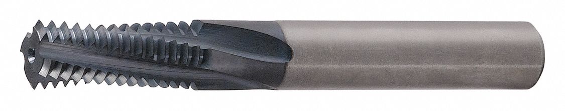 THREAD MILL, CARBIDE, TIALN, 3 FLUTE, M10X1.50 THREAD, 7.9MM CUTTER DIAMETER