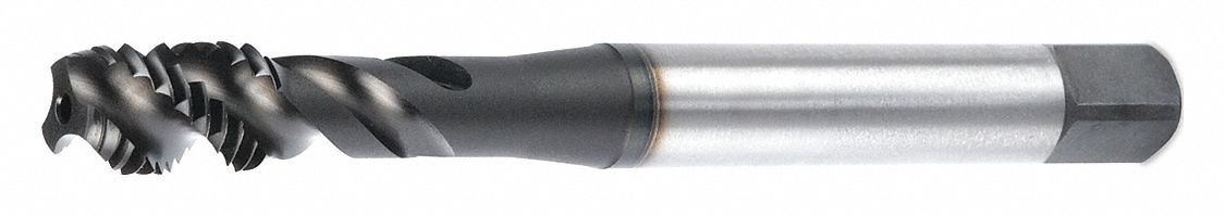 Spiral Flute Tap: M5x0.8 Thread Size, 10.00 mm Thread Lg, 70.00 mm Overall Lg, Bottoming