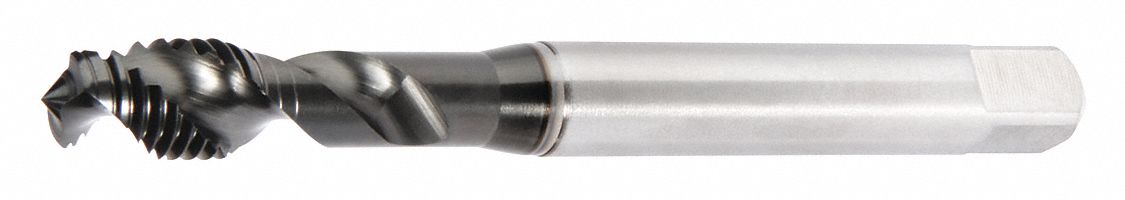 Spiral Flute Tap: M10x1.5 Thread Size, 16.00 mm Thread Lg, 100.00 mm Overall Lg, 2 Flutes