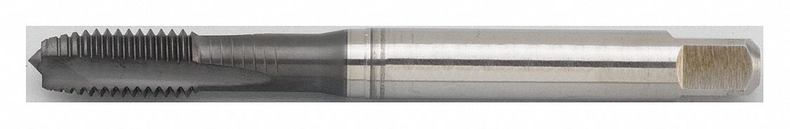 Spiral Point Tap: M8x1.25 Thread Size, 20.00 mm Thread Lg, 90.00 mm Overall Lg, Plug