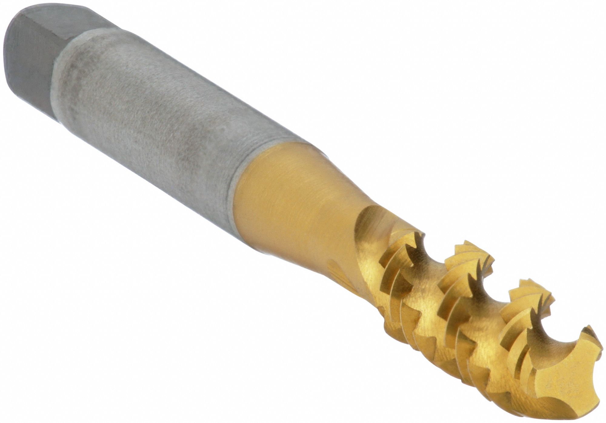 Spiral Flute Tap: #10-24 Thread Size, 1/2 in Thread Lg, 2 3/8 in Overall Lg, Right Hand