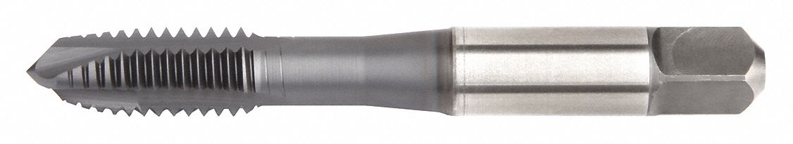 Spiral Point Tap: M5x0.8 Thread Size, 12.70 mm Thread Lg, 60.30 mm Overall Lg, Plug, HSS-E