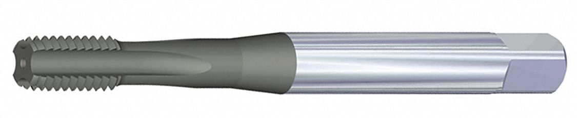Straight Flute Tap: M10x1.25 Thread Size, 15.00 mm Thread Lg, 100.00 mm Overall Lg
