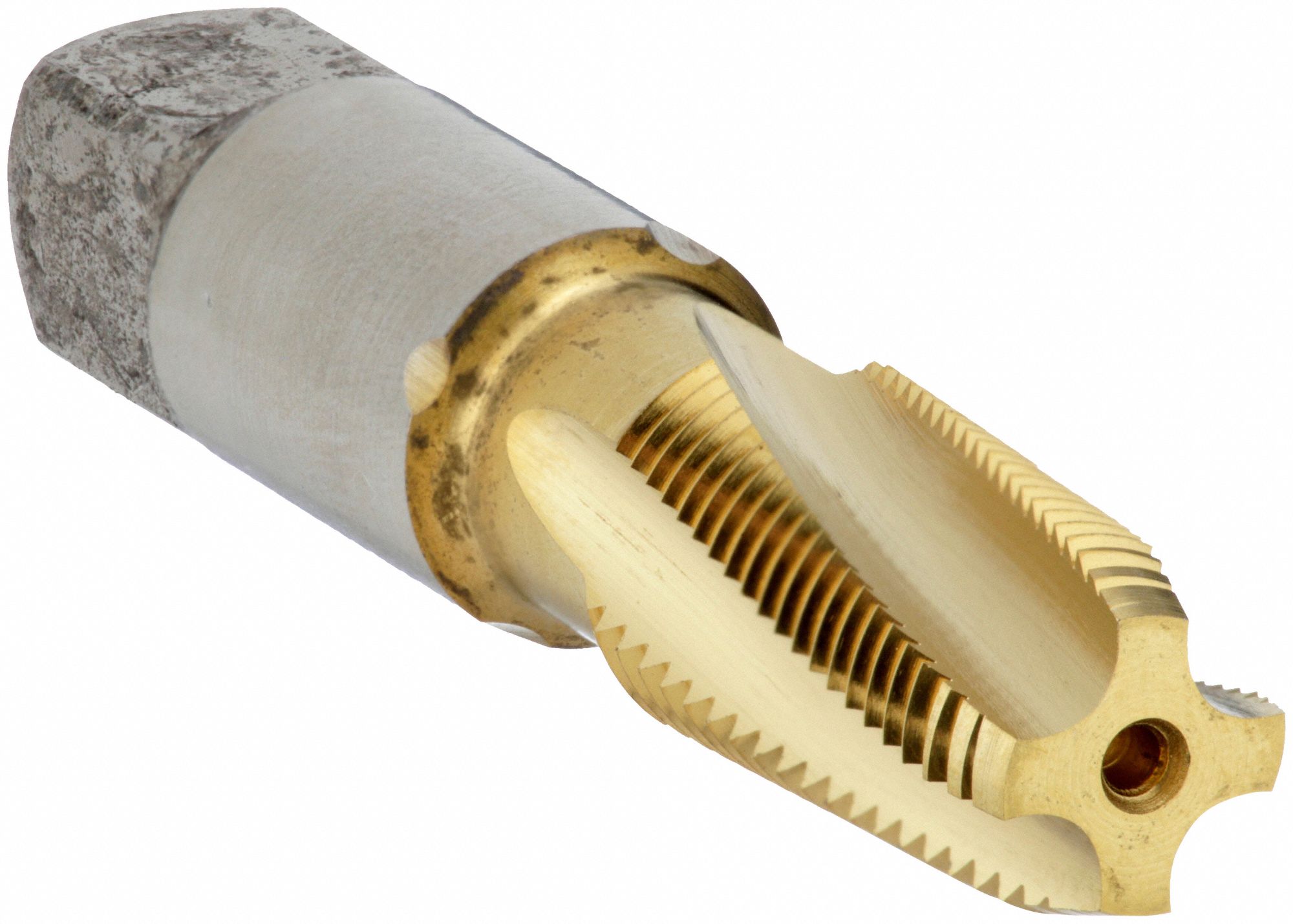 Spiral Flute Tap: 1/16"-27 Thread Size, 11/16 in Thread Lg, 2 1/8 in Overall Lg, Taper