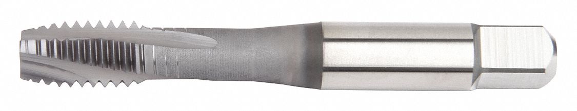 SPIRAL FLUTE TAP, M6X1 THREAD, 11.6MM THREAD L, 63.5MM OVERALL L, PLUG