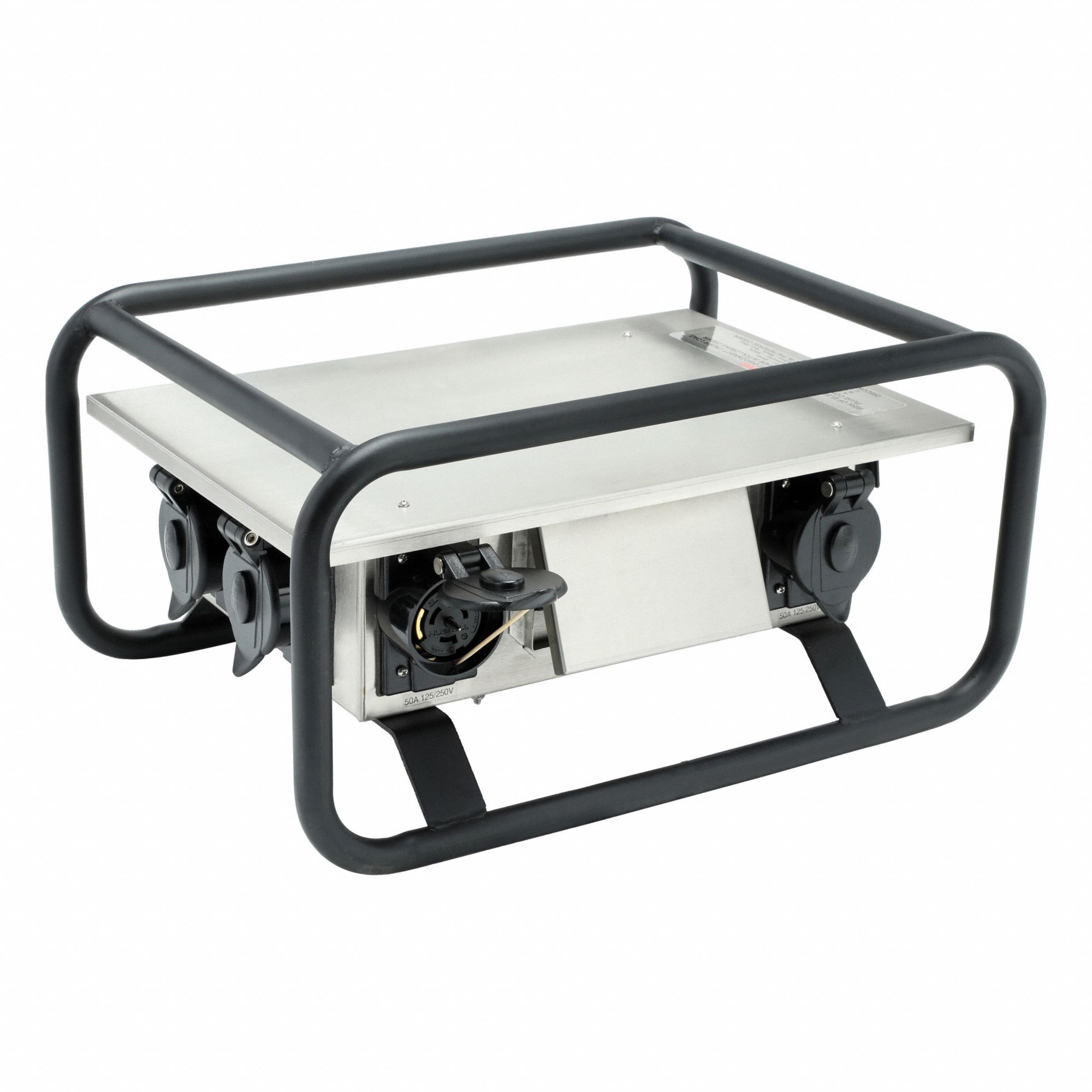 Power Distribution Box: Three Phase, 125/250V AC, 20 A Inlet Current Rating, Cam Locks