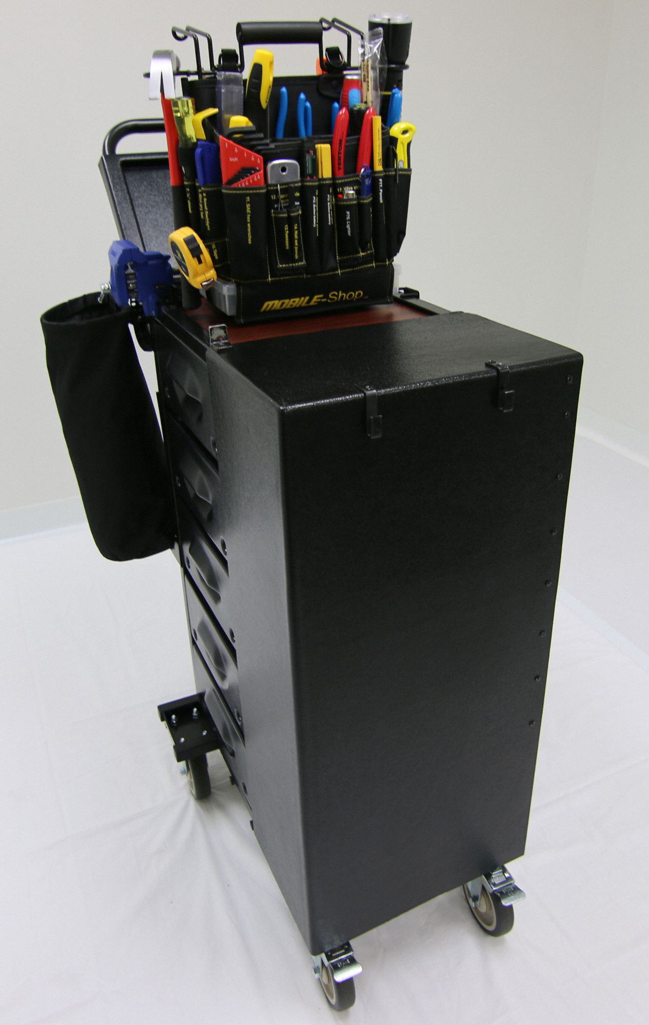 MOBILE SHOP Tool Cart, Complete/No Drill 120 Pieces, Metric/SAE, Bag