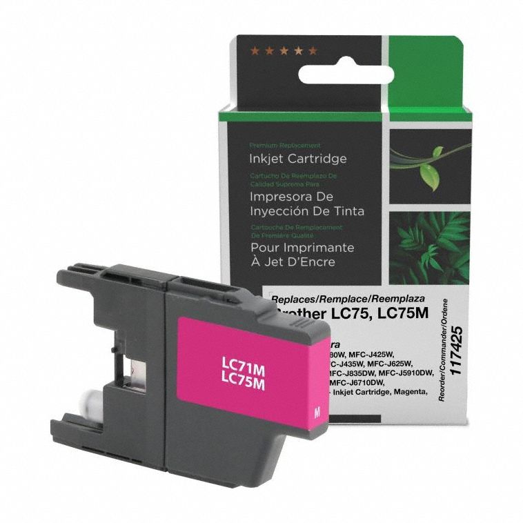High Yield Ink Cartridge: LC75/LC75M, Magenta, Magenta