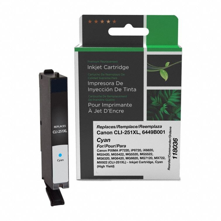 High Yield Ink Cartridge: 6449B001, Cyan, Cyan