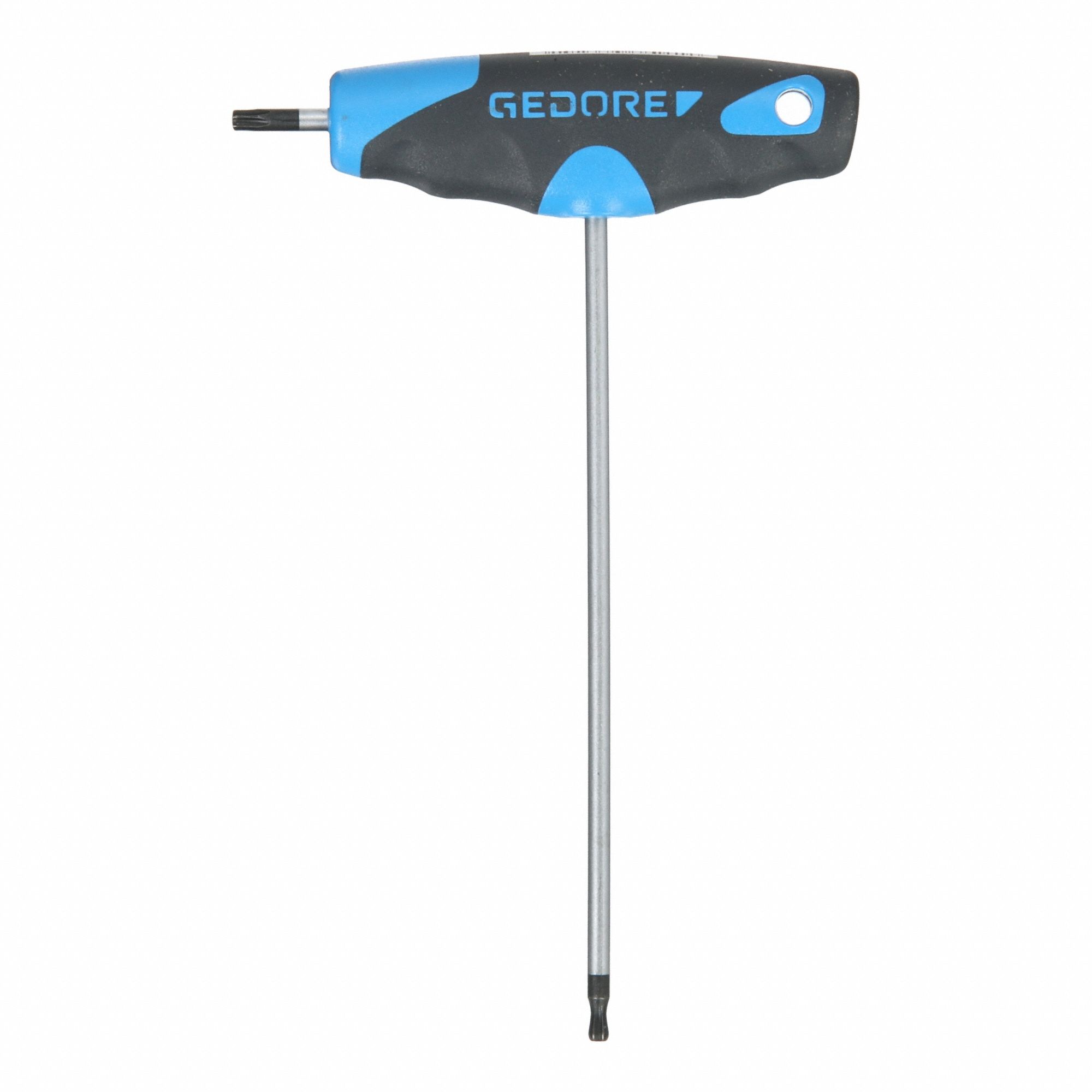 Torx Key: 2 Tips, Torx, Single Ball End, T15 Tip Size, Long, Alloy Steel, Chrome, T-Handle