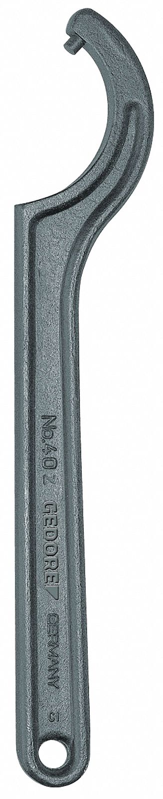 Plug hook type wrench, 136 mm, Opening 30–32 mm, DIN 1810, Form B