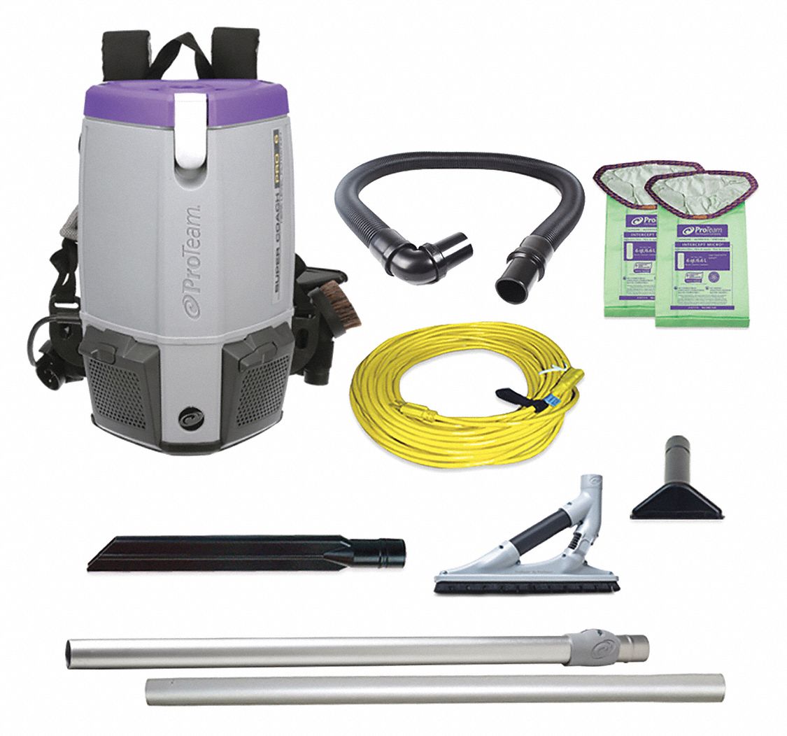 ProTeam Proteam 107534 Proteam Backpack Vacuum: 153 cfm Vacuum Air Flow ...