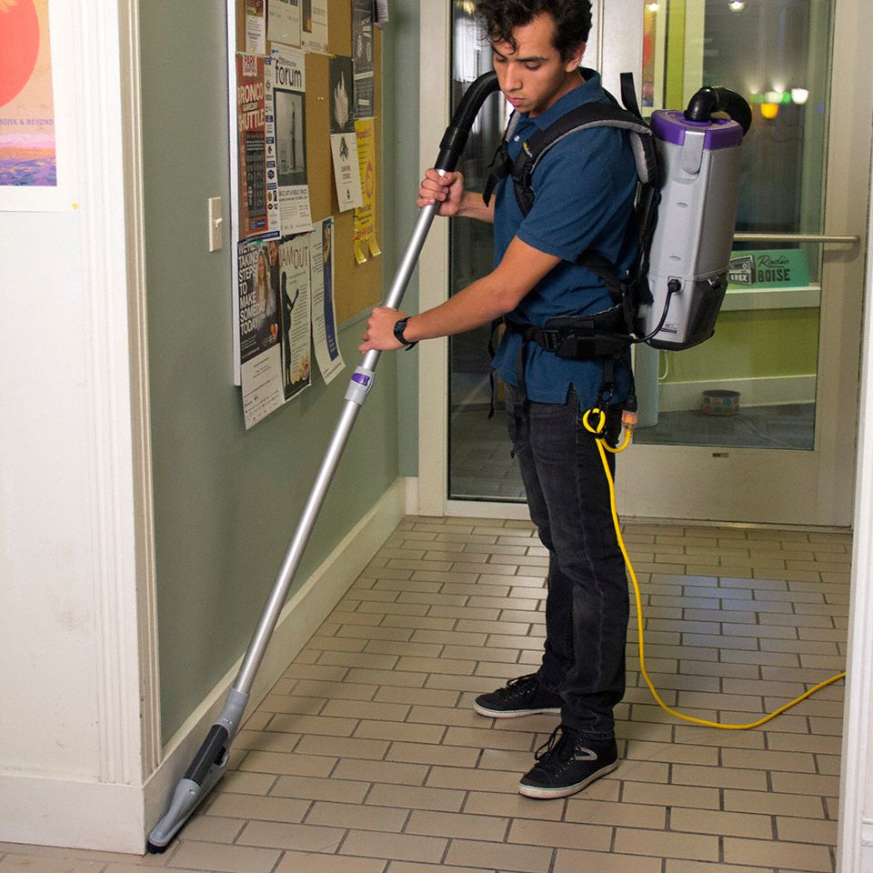 PROTEAM Backpack Vacuum, Corded, 159 cfm, Standard Vacuum Filtration