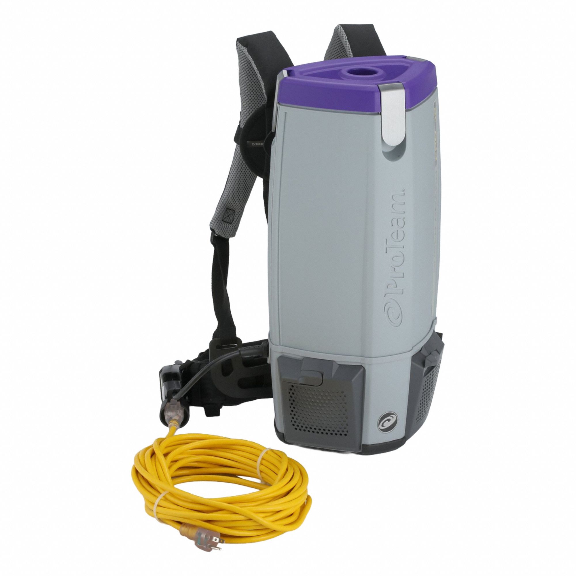 Backpack Vacuum: 159 cfm Air Flow, 12 lb Wt, 70 dB Sound Level, 2 1/2 gal Vacuum Capacity