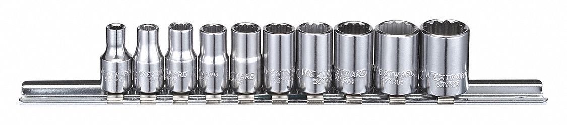 SOCKET SET,SAE,1/4
