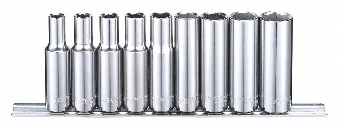 SOCKET SET,SAE,3/8