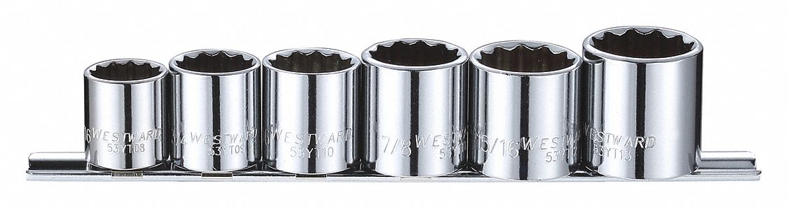 SOCKET SET,SAE,3/8